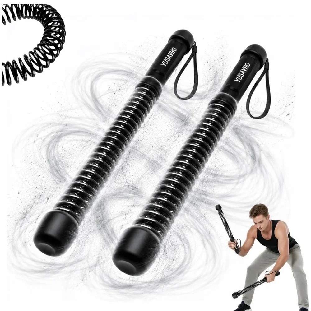2Pcs Weighted Ropeless Battle Ropes, Heavy Duty Portable Cordless Battle Ropes